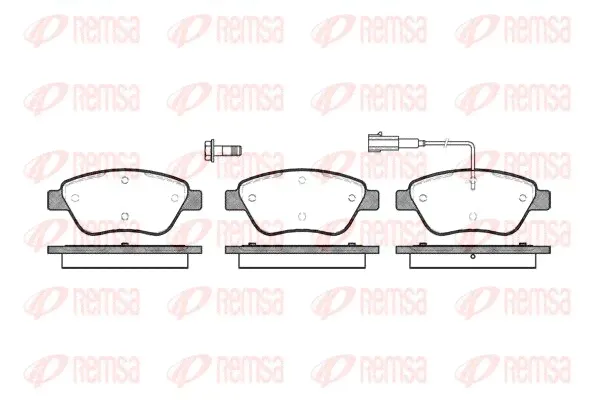 085801 REMSA Тормозные колодки Citroën NEMO, FIAT Albea, Fiat Bravo, Fiat Doblo, FIAT FIORINO, FIAT QUBO, FIAT STILO, Peugeot BIPPER
