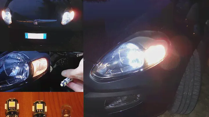 Fiat Punto EVO Luci Posizione LED Bianche T10 W5W CANBUS