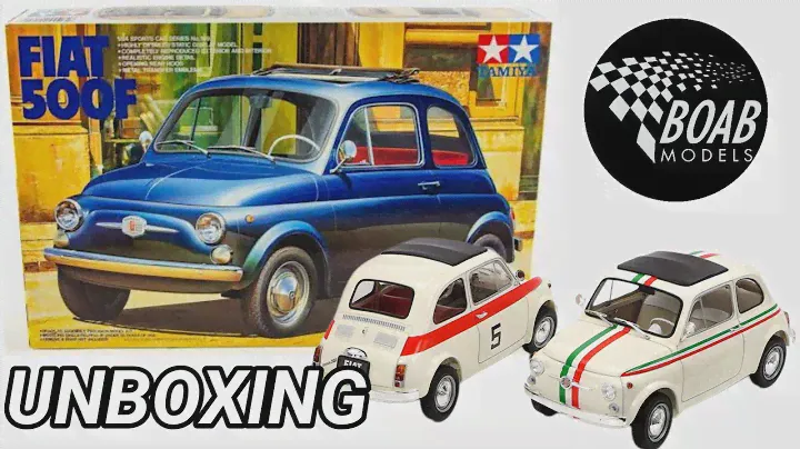 Fiat 500f Unboxing - New 1/24 Tamiya model kit re-release