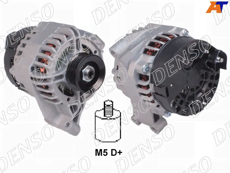 Генератор FIAT DOBLO II 1.4 10- /500 II 1.2 09- 12V 105A DENSO | Арт. DAN599