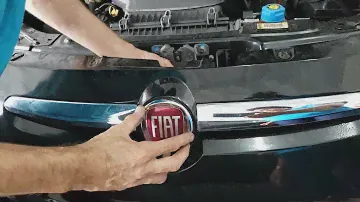 Como trocar emblema Fiat Palio Strada Siena G5 G4