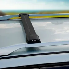 Багажник Ficopro (черный) на рейлинги для Fiat Doblo 2 5-дверный Минивэн 2010 - 2018