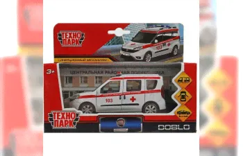 FIAT Doblo Скорая, белый-0