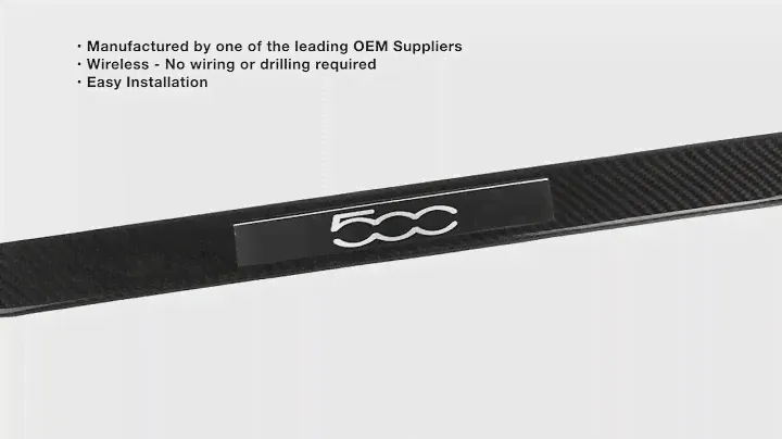 FIAT 500 Door Sills - Wireless LED Lighted