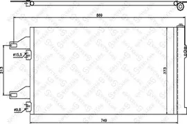 Радиатор кондиционера (конденсатор) Stellox для Fiat Ducato III 2006-2024. Артикул 10-45407-SX