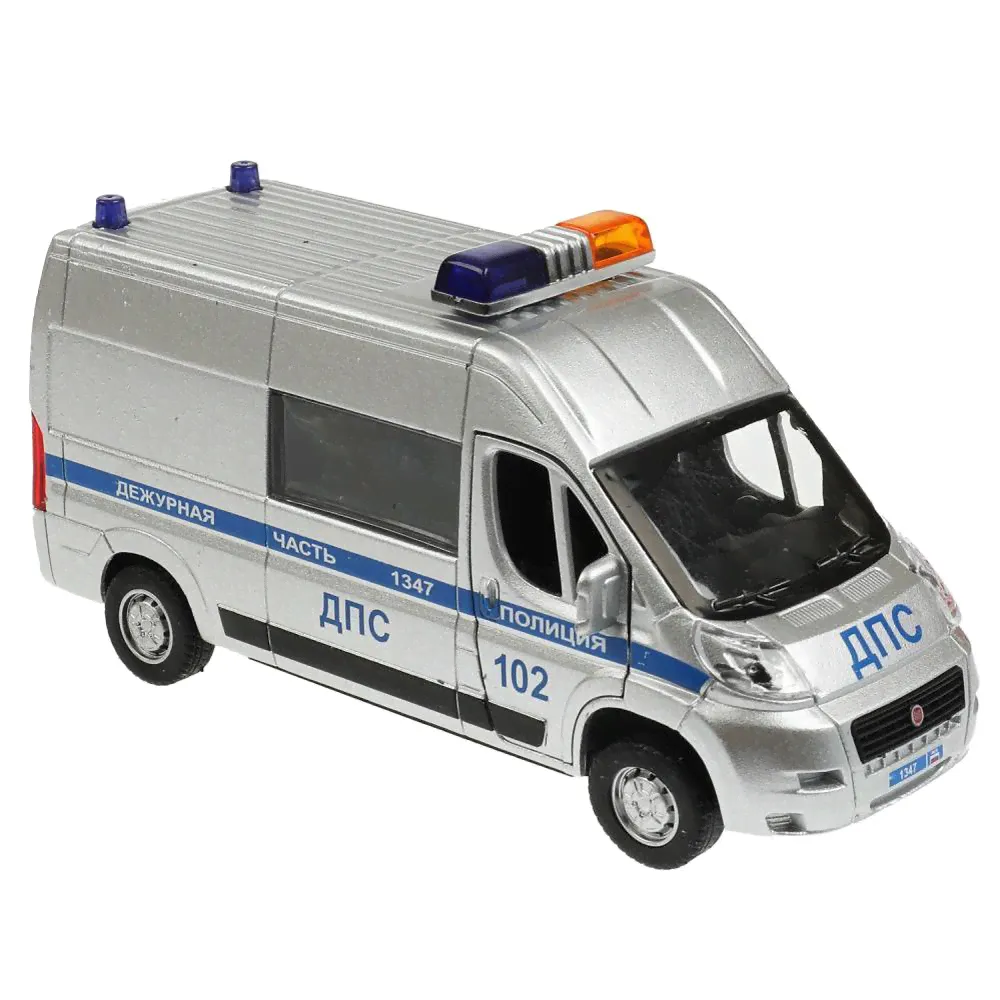 Коллекционная машинка Fiat Ducato Полиция Технопарк DUCATO-14SLPOL-SR-0