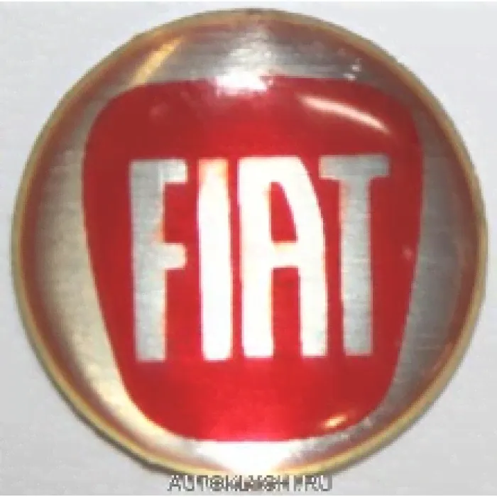Логотип Fiat, наклейка на ключ зажигания (Ключи Fiat) (код 2218)-0