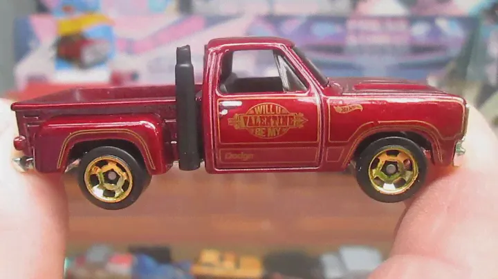 1978 Dodge Li'l Red Express Truck 2024 Mattel Hot Wheels Toy Pickup Unboxing Review - Valetines Day