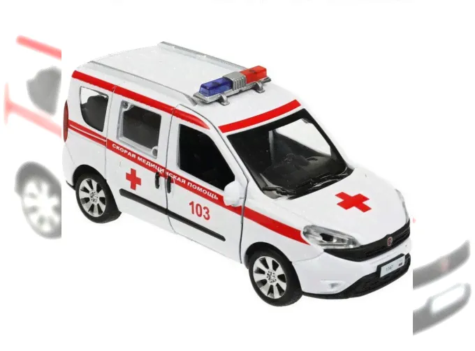 FIAT Doblo Скорая, белый-1