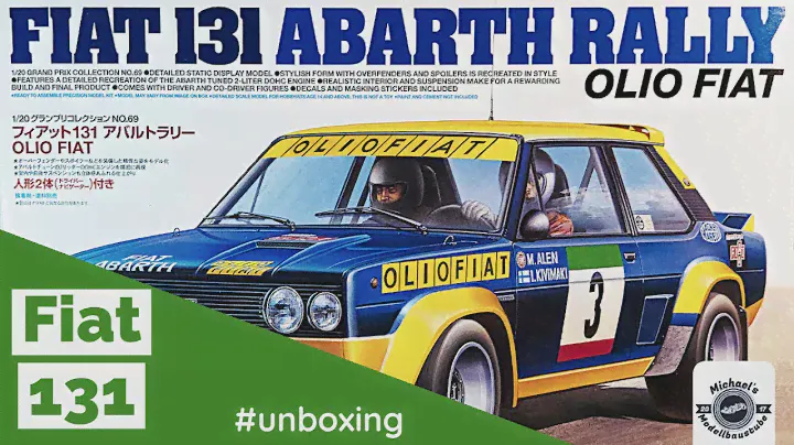 Tamiya Fiat 131 Abarth Rally - Unboxing