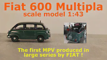 Fiat 600 Multipla TAXI - 1:43 Scale - DieCast & Cars